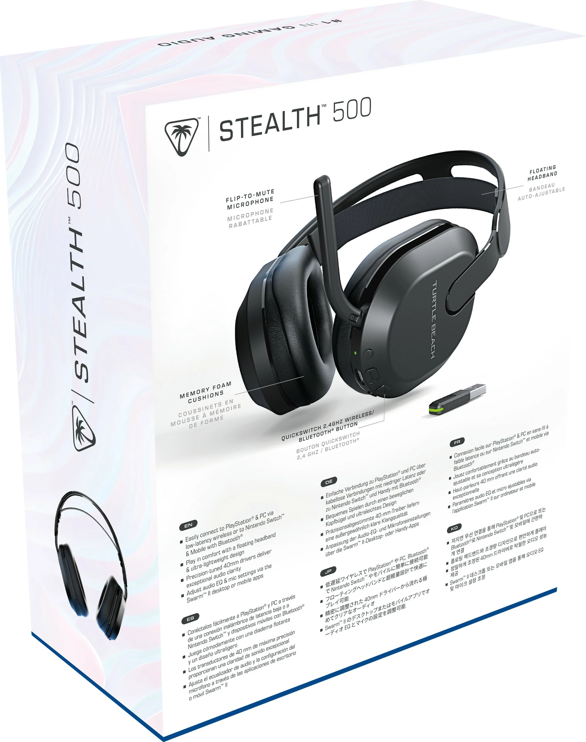 Kufje gaming Turtle Beach Stealth 500 wireless, 40h, Bluetooth 5.2, e zezë