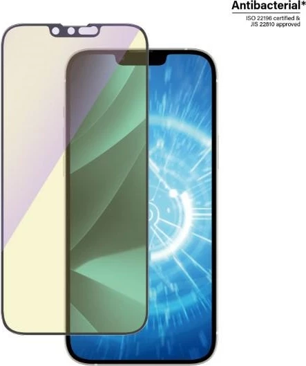 Xham mbrojtës PanzerGlass Ultra-Wide Fit me filtër dritë blu dhe aplikator EasyAligner për iPhone 14 Plus / 13 Pro Max