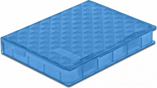 Kuti mbrojtëse DeLOCK për HDD/SSD 2.5", me hapje SATA, plastikë, 80 x 105 x 15 mm, blu