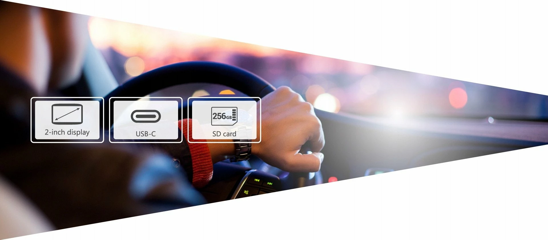 Kamerë dashcam Navitel R260 NV, Full HD 1080p 60fps, kënd 140°, microSD deri 256GB, Night Vision, e zezë, set me mbajtëse + karikues veture