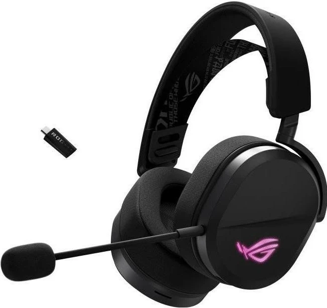 Kufje Asus ROG PELTA, wireless, Bluetooth, mikrofon, të zeza