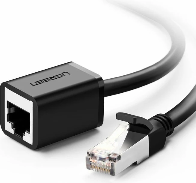 Kabllo rrjeti Ugreen NW112 11282, RJ45 (femër) - RJ45 (mashkull), Cat. 6, 3m, e zezë