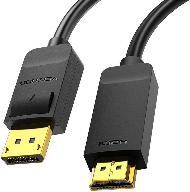 Kabllo DisplayPort në HDMI Vention HAGBH, 2m, 4K 30Hz, e zezë