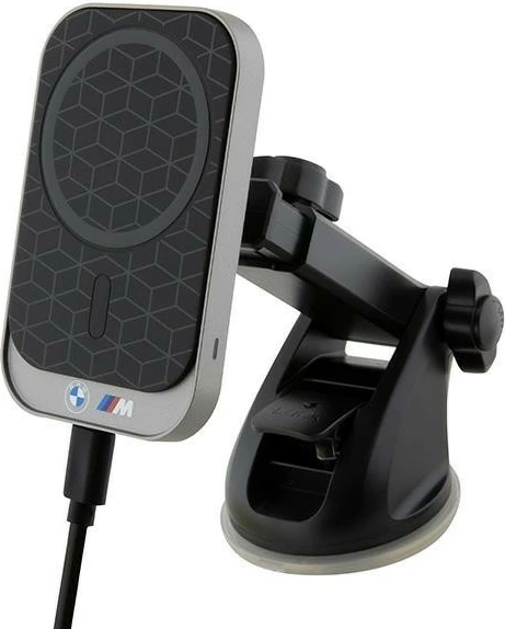 Mbajtës magnetik për veturë, BMW, BMMWCCMPGPK MagSafe M Edition, karikim pa tela 15W, montim panel/xham/grilë, USB-C, i zi
