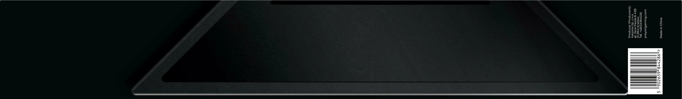 Mauspad PREYON Falcon Speed M PFS40 450×400×3 mm, i zi, madhësi M