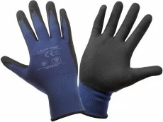 Doreza pune LAHTI PRO L221311K, XXL, nitrile/PU me mansheta elastike, blu-zi