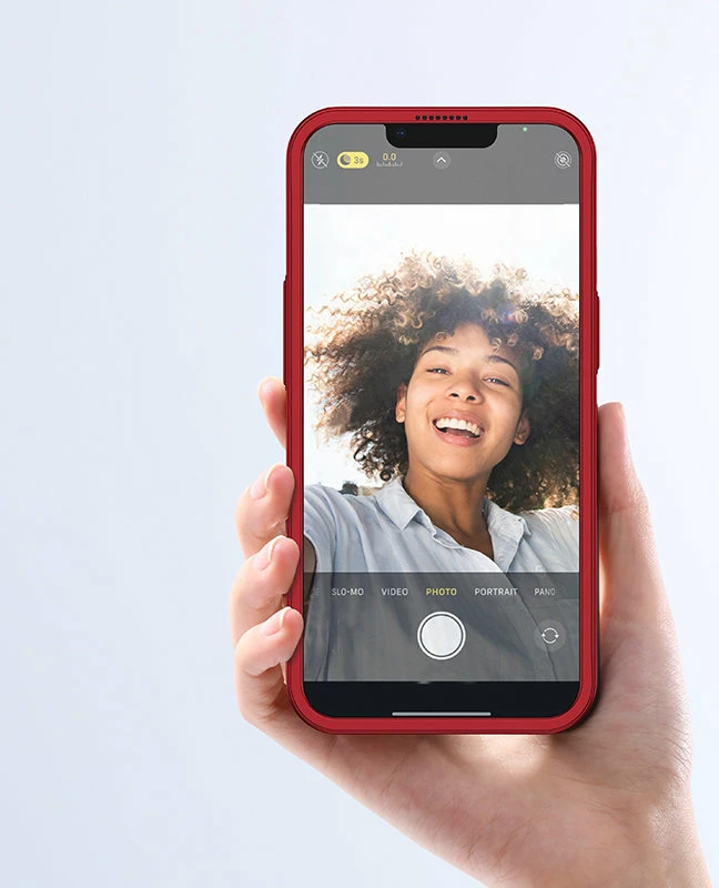 Mbështjellës Joyroom JR-BP927 për iPhone 13, 360 gradë, xham i temperuar, Kuq