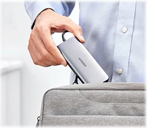 USB Hub Ugreen CM179, 10-në-1, USB-C, HDMI 4K, VGA, Ethernet, 100W, Space Gray