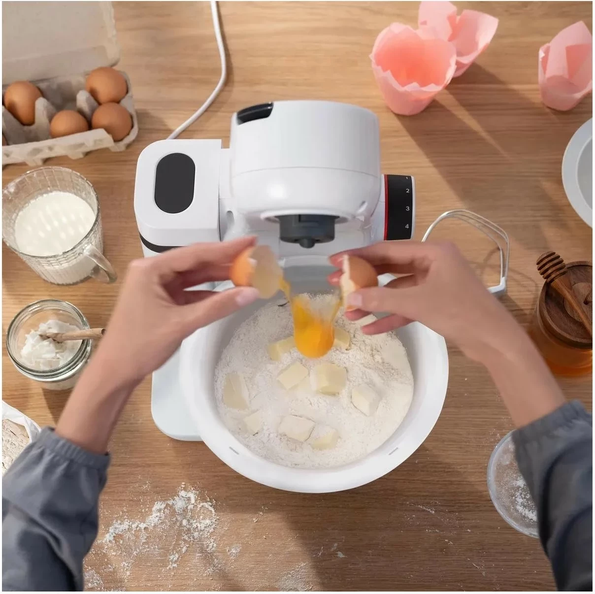 Procesor ushqimi Bosch MUMS2AW00, 3.8L, 700W, bardhë