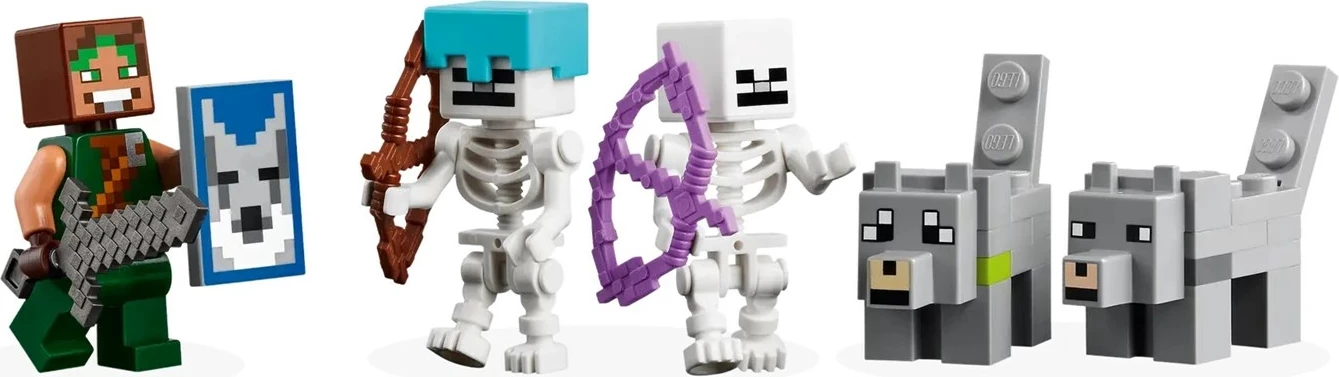 Set LEGO Minecraft 21261 The Wolf Stronghold, 312 pjesë, 3 minifigura
