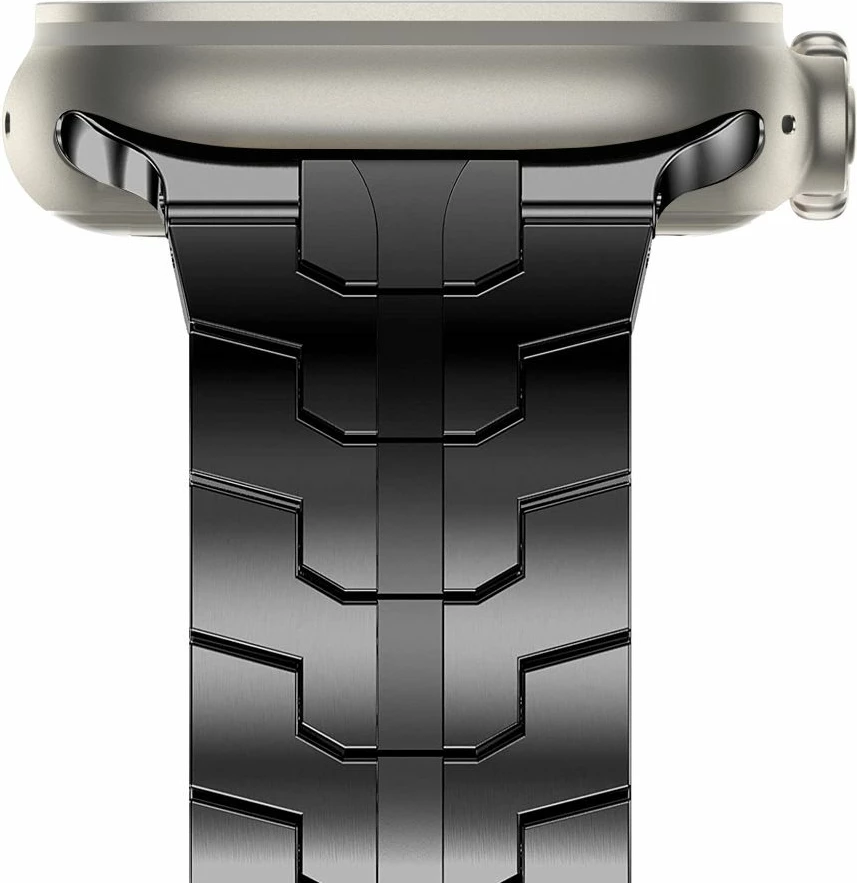 Rrip çeliku Tech-Protect Stainless Line për Apple Watch 4/5/6/7/8/9/SE/Ultra 1/2 (42/44/45/49 mm), Zi