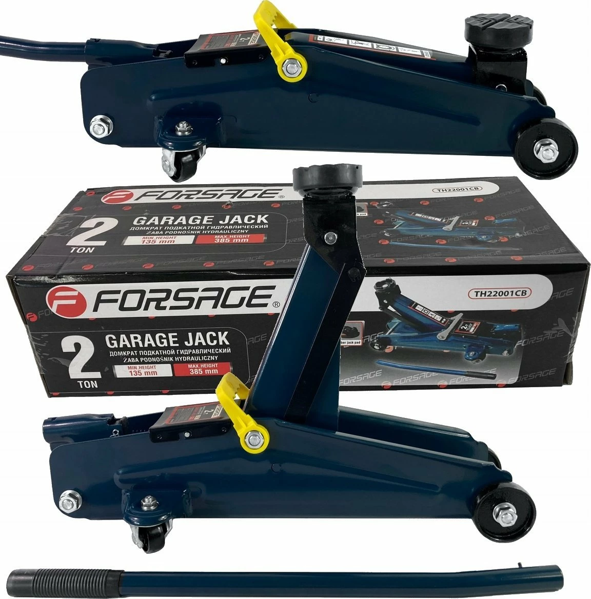 Krik hidraulik punëtorie Forsage F-TH22001CB 2t (135-385mm) blu