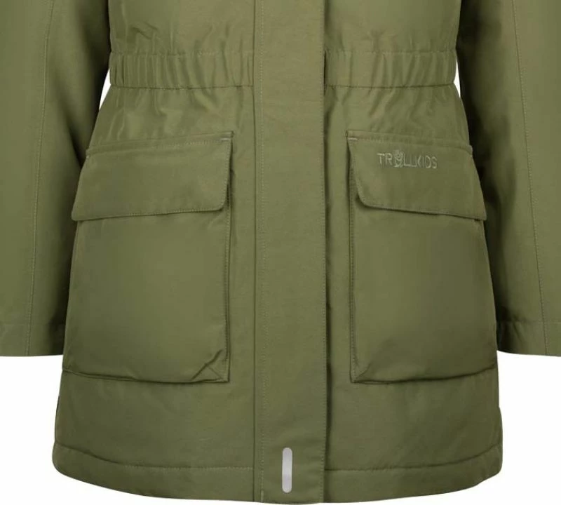 Jakne për fëmijë Trollkids, vajza, e gjelbër