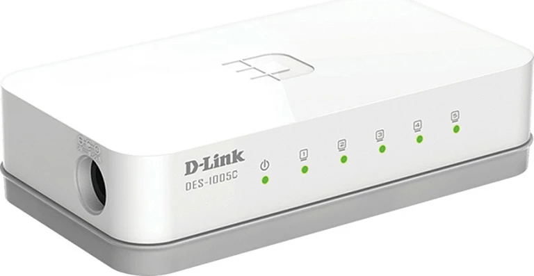 Switch D-Link DES-1005C, 5-Port Fast Ethernet 10/100, desktop, i bardhë