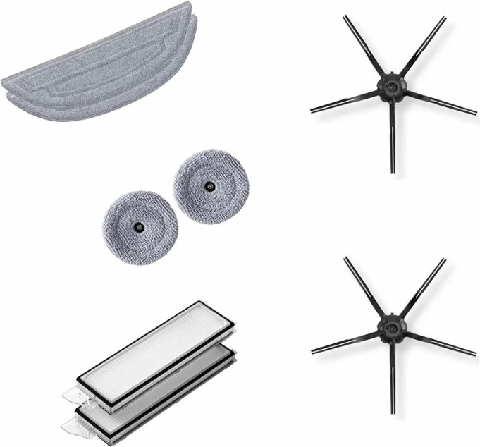 Set pjesë rezervë ROBOROCK për Roborock S8 MaxV Ultra, 2x furça anësore + 2x filtër HEPA + 2x mop Vibrarise + 2x mop anësor Edgewise (8 copë)