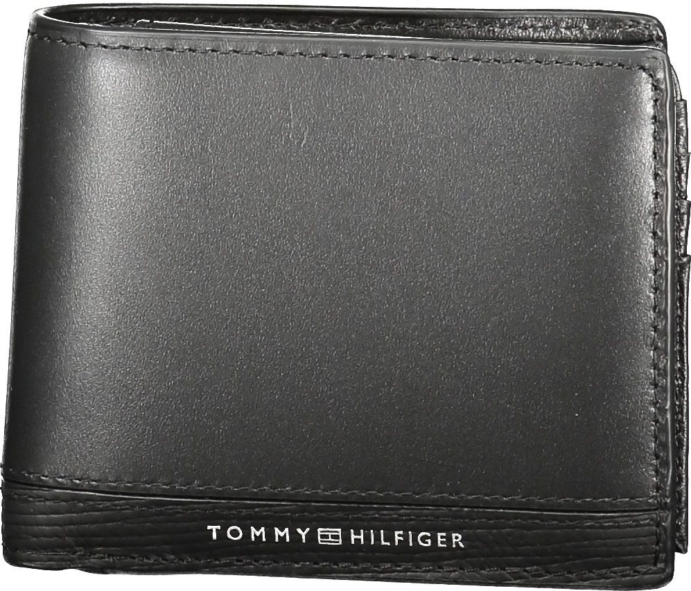 Portofol për meshkuj TOMMY HILFIGER, i zi