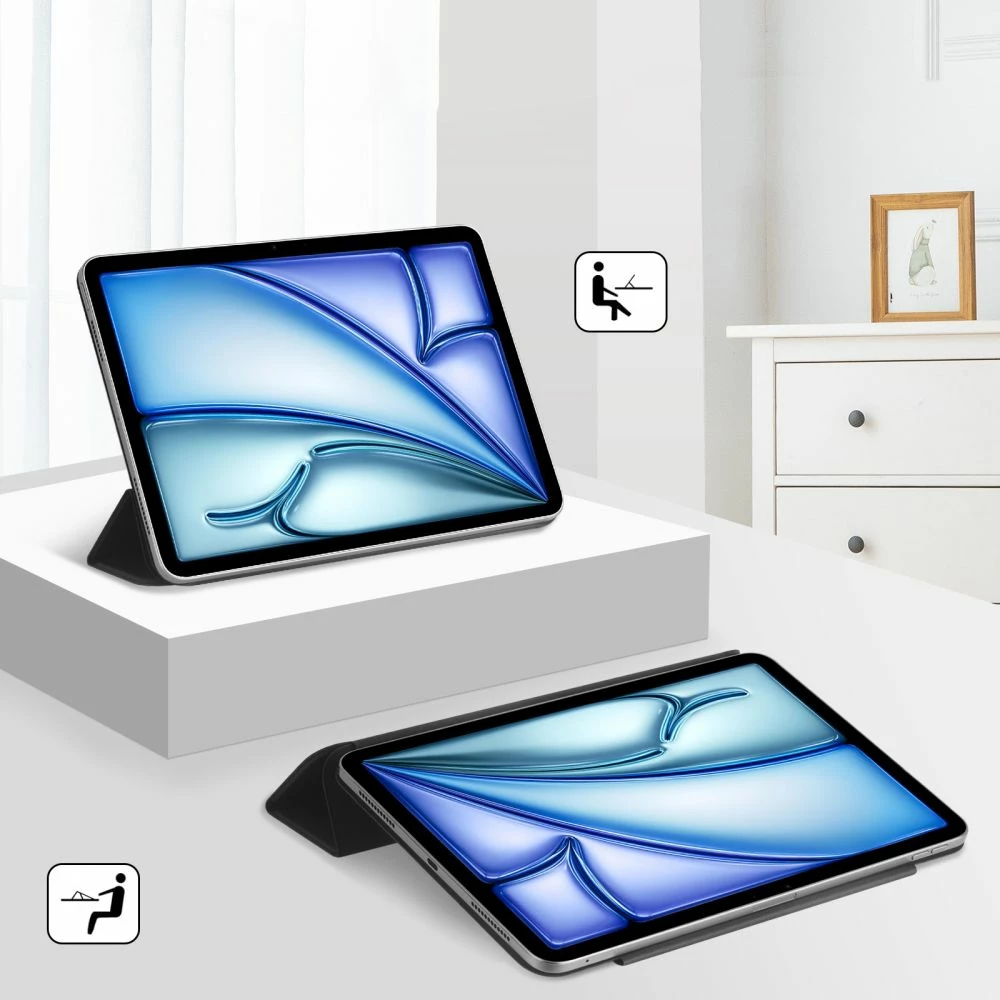 Mbështjellës Tech-Protect SmartCase Magnetic për iPad Air 10.9"/11", i zi