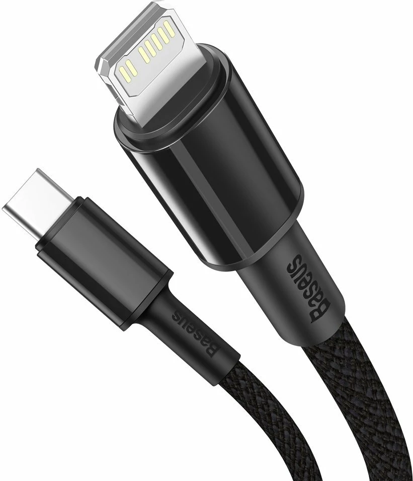 Kabllo Baseus CATLGD-01 USB-C në Lightning, 1m, 20W, e zezë