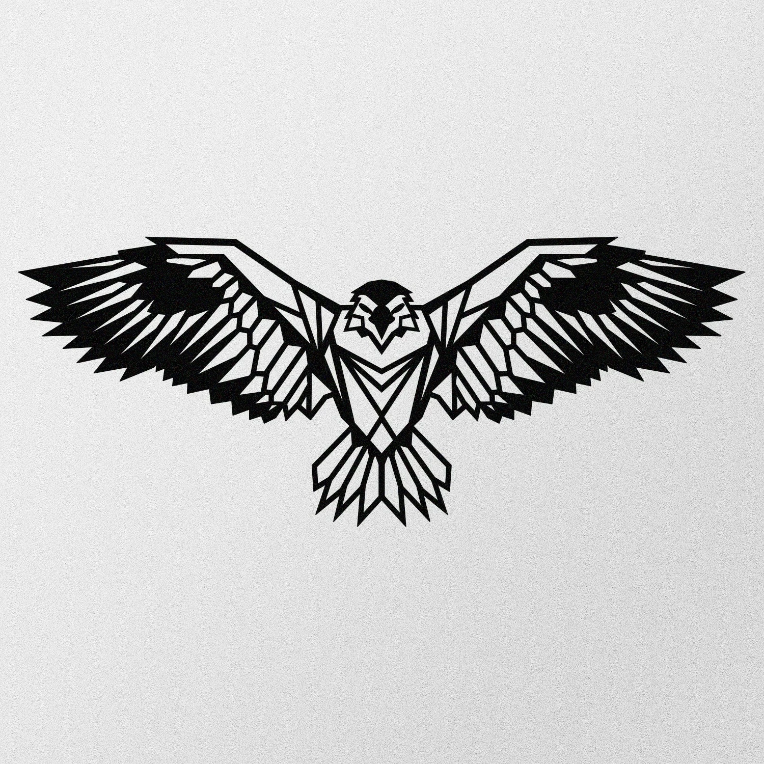 Dekor metalik për mur, shqiponjë, Wallity Eagle3, ngjyrë e zezë
