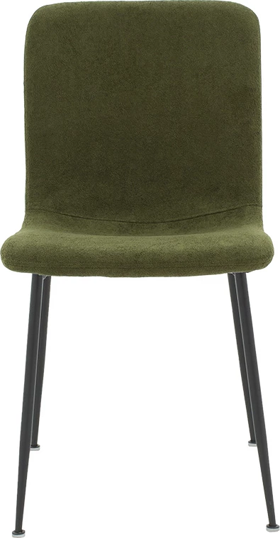 Karrige Gratify, stof boucle, ngjyrë kaki, këmbë të zeza