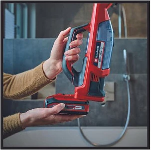 Pastrues dritare pa kabllo Einhell BRILLIANTO, 18V, 0.3L, zi/kuq