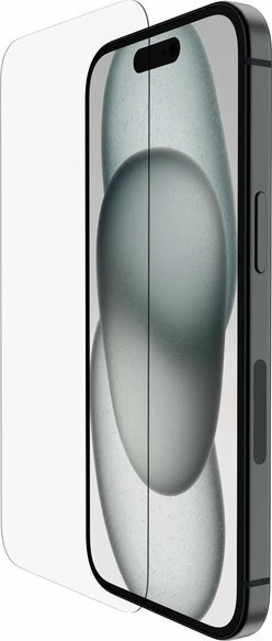 Xham mbrojtës ekrani Belkin ScreenForce UltraGlass për iPhone 15/14 Pro, xham i kalitur, transparent, 1 copë