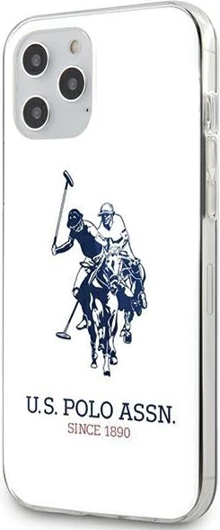 Mbështjellës U.S. Polo Assn. USHCP12MTPUHRWH për iPhone 12/12 Pro 6.1", Shiny Big Logo, Bardhë