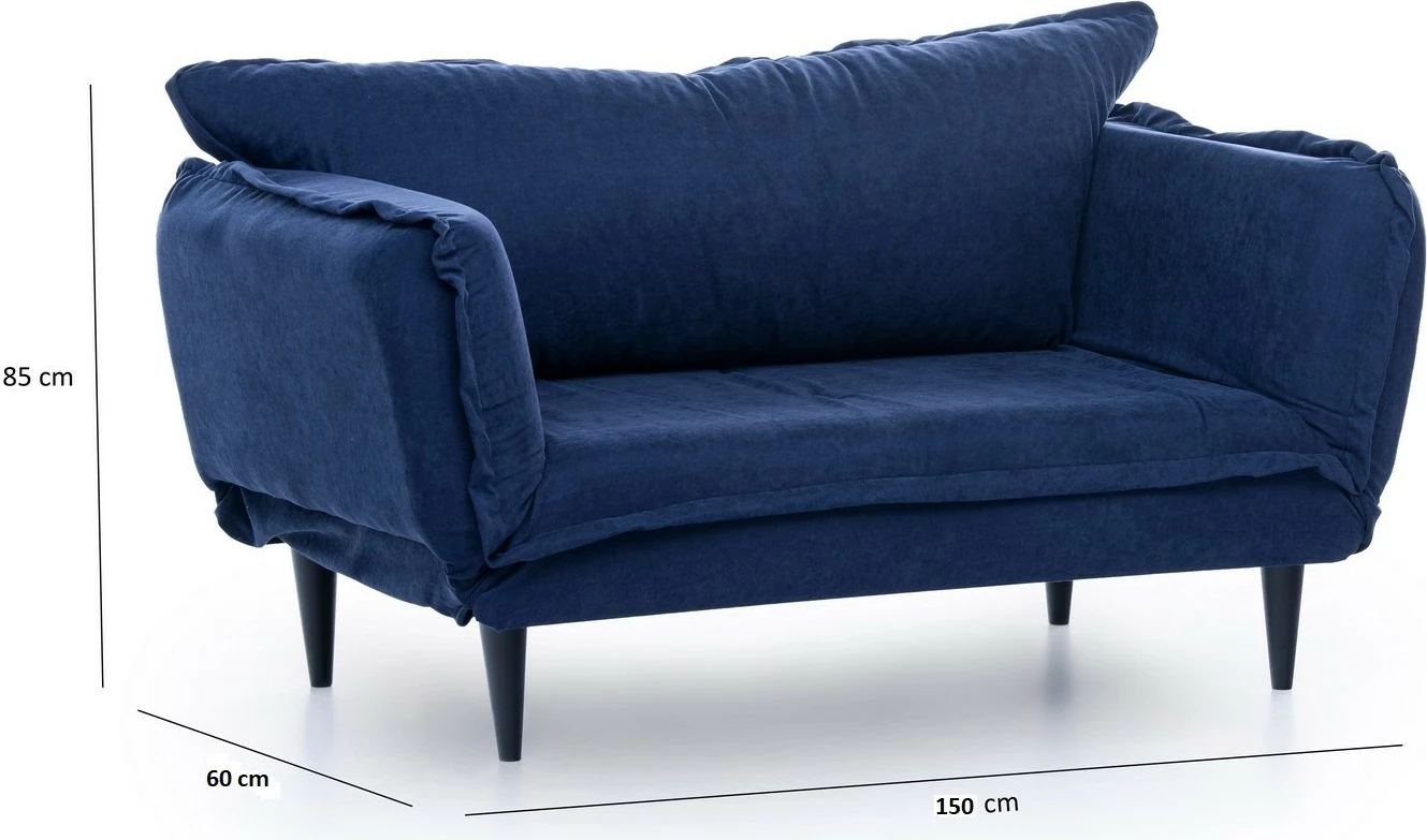 Divan-krevat 2 vendësh, ngjyrë navy blue, Atelier del Sofa, Vino Daybed, GR125\01