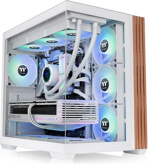 Kasë Thermaltake View 380 WS ARGB Snow White midi tower e bardhë