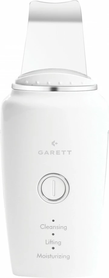 Pajisje për pastrim fytyre Garett Electronics Beauty Refresh Scrub, me EMS, e bardhë