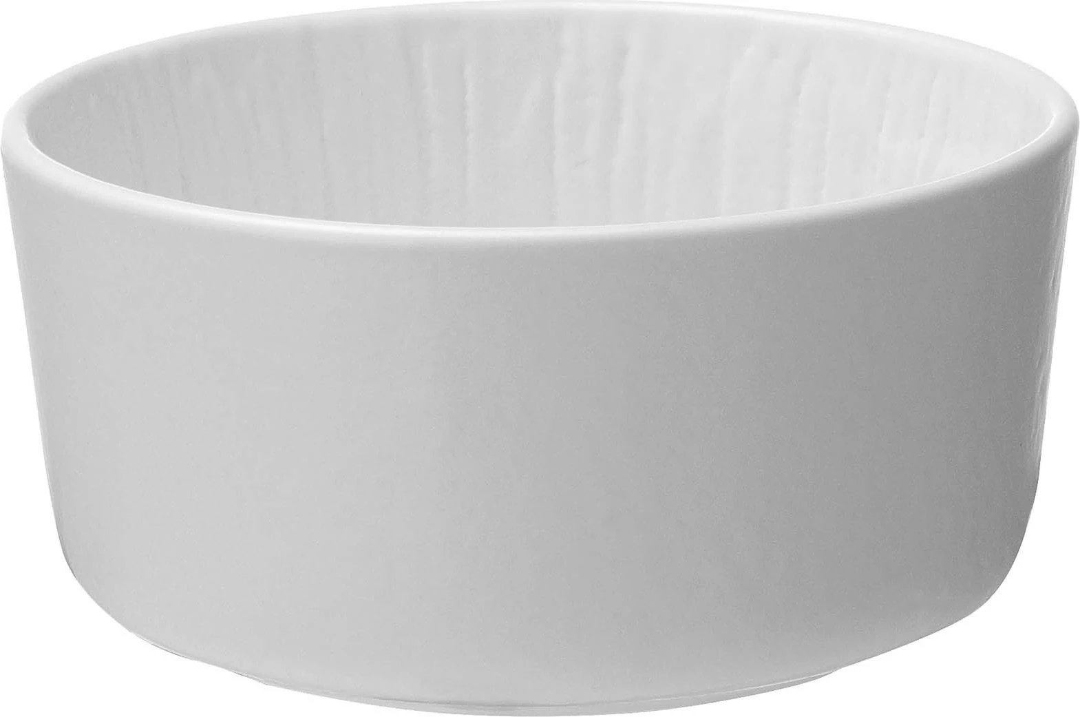 Tas i cekët Fine Dine Nordic 350ml Ø110mm, set 3 copë, i bardhë