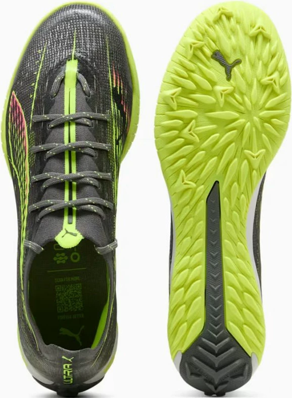 Atlete futbolli për meshkuj Puma, të hirtë