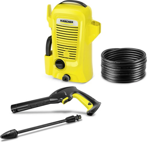 Larëse me presion Kärcher K2 Universal Edition, 110 bar, 1400 W, zorrë 3 m, verdhë/zi