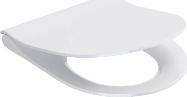 Kapak tualeti Cersanit Zen Slim K98-0221, duroplast, soft-close, quick-release, universal, i bardhë