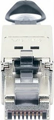 Konektor RJ45 Intellinet Cat6a 10G, toolless STP, kontakte gold-plated, çelik inox
