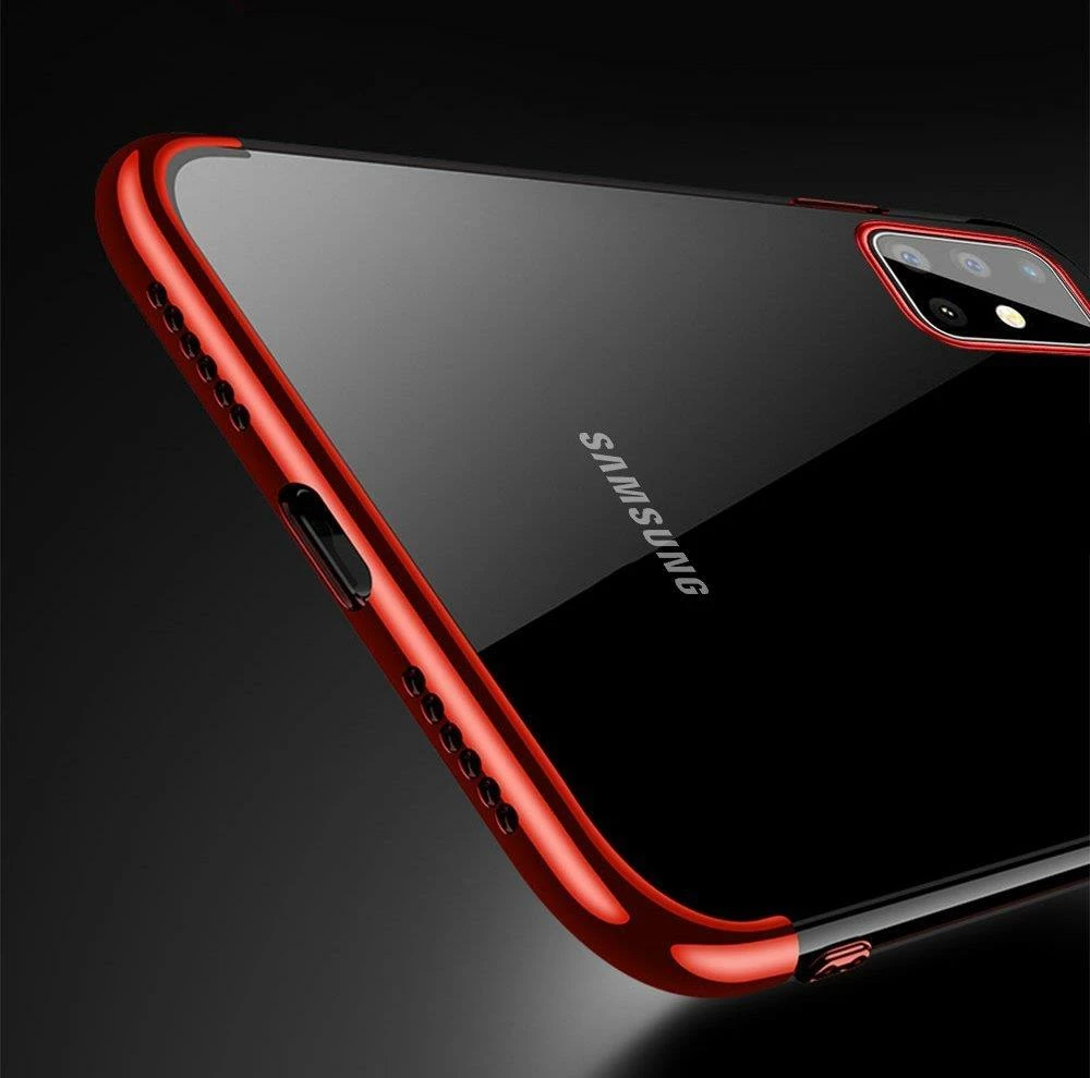 Mbështjellës Hurtel Clear Color 0.3mm për Samsung Galaxy A72, TPU, i tejdukshëm/zi