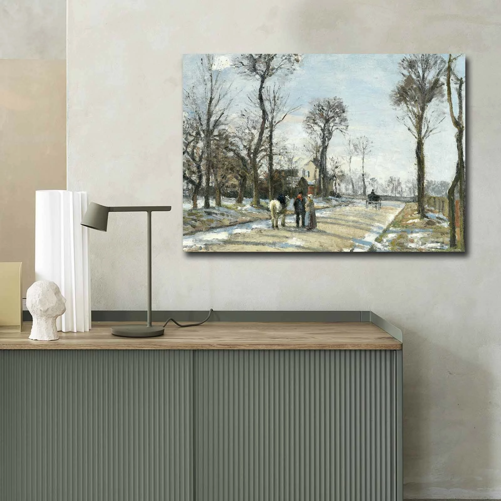 Pikturë dekorative në kanavacë, art i Camille Pissarro, 70x100cm, shumëngjyrëshe