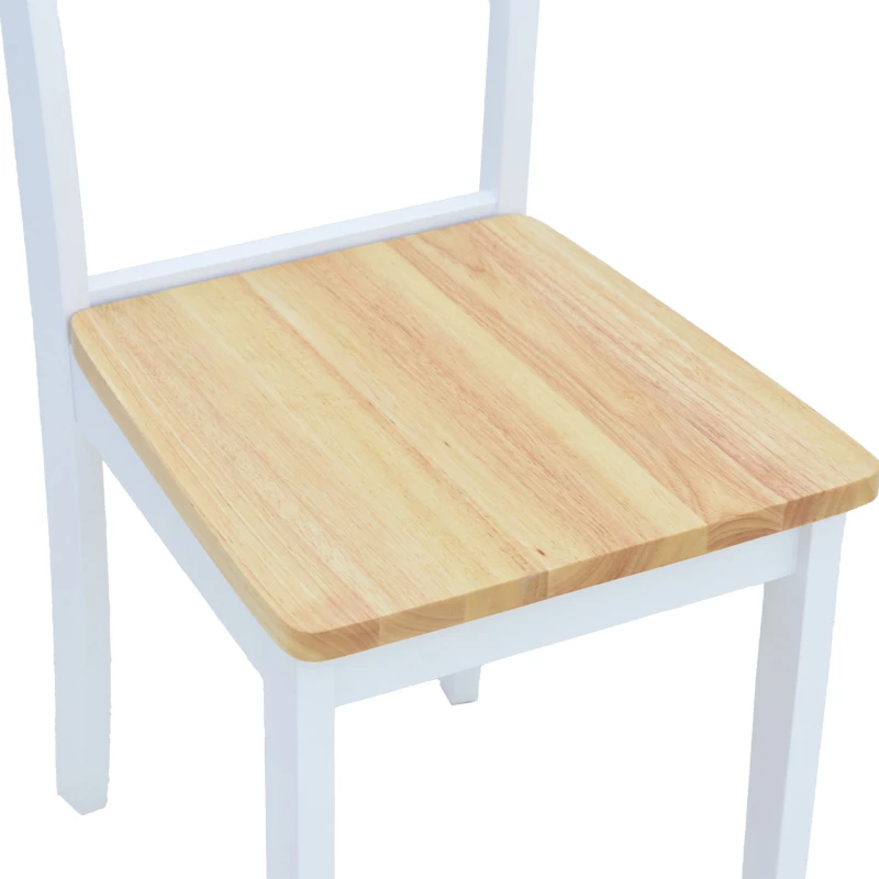 Karrige York, set prej 2 copë, ngjyrë e bardhë-natyrale, 39.5x47.5x89cm