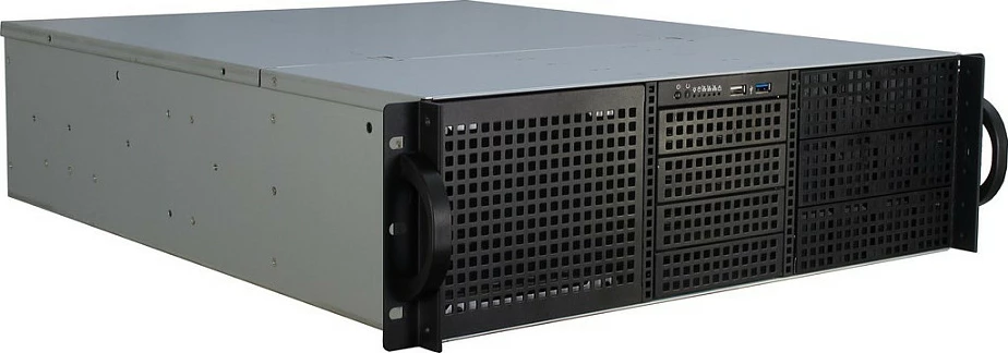 Kasë serveri Inter-Tech 3U 30240, 19" rackmount, e zezë