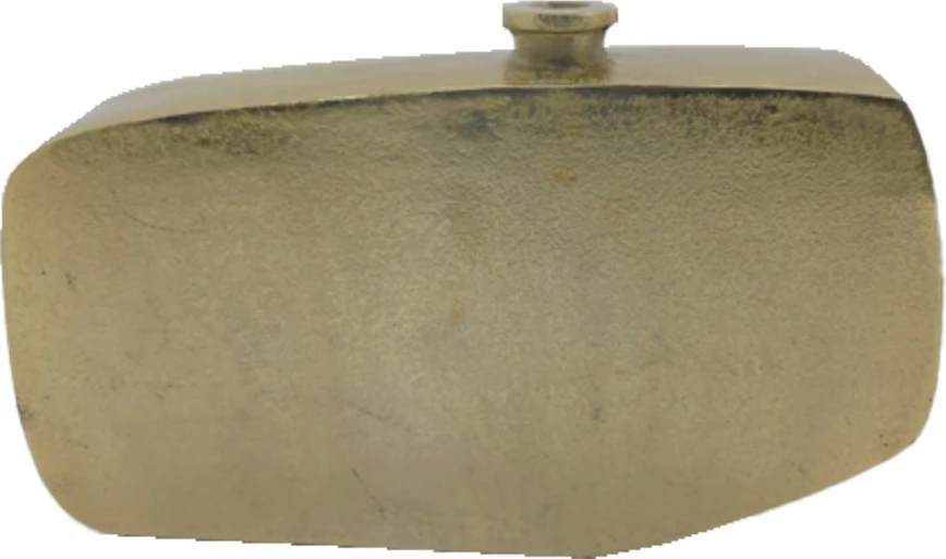 Vazo dekorative Oden, alumin, ngjyrë ari, 40x7x25cm