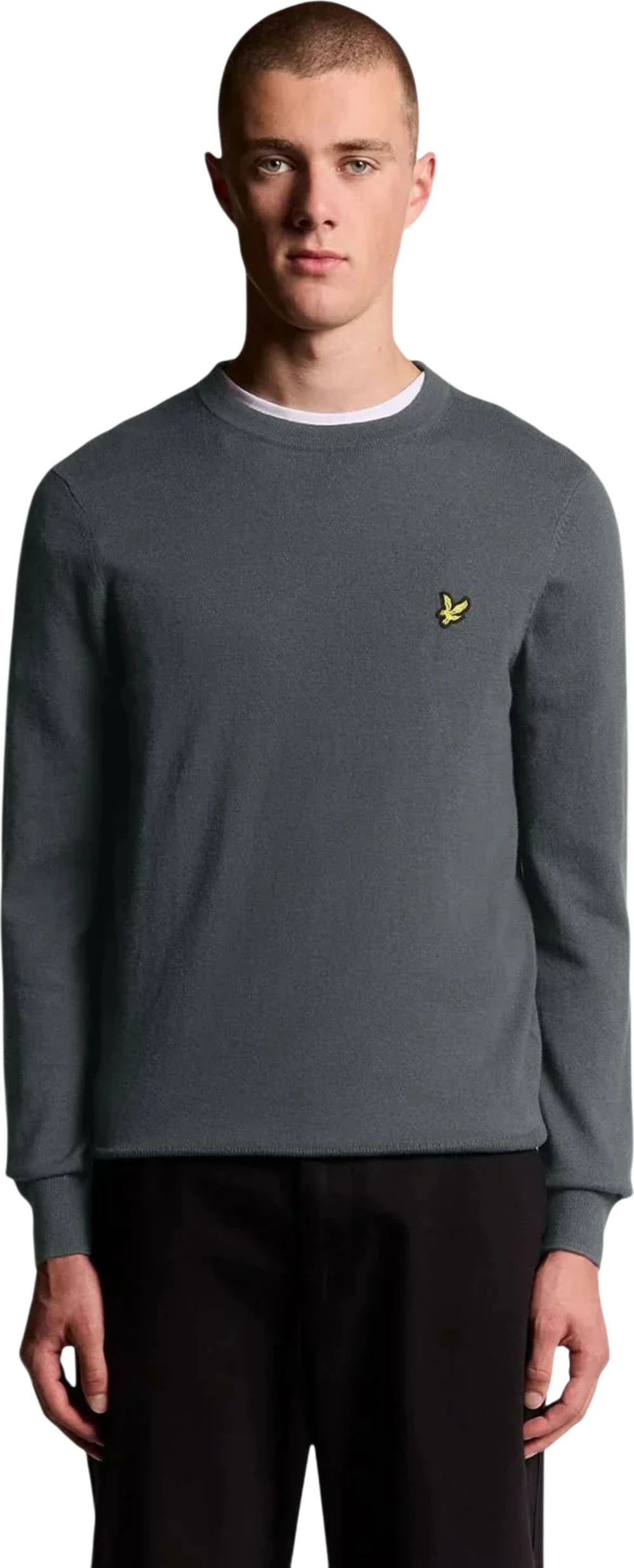 Xhemper për meshkuj Lyle & Scott KN2110VC, antracit