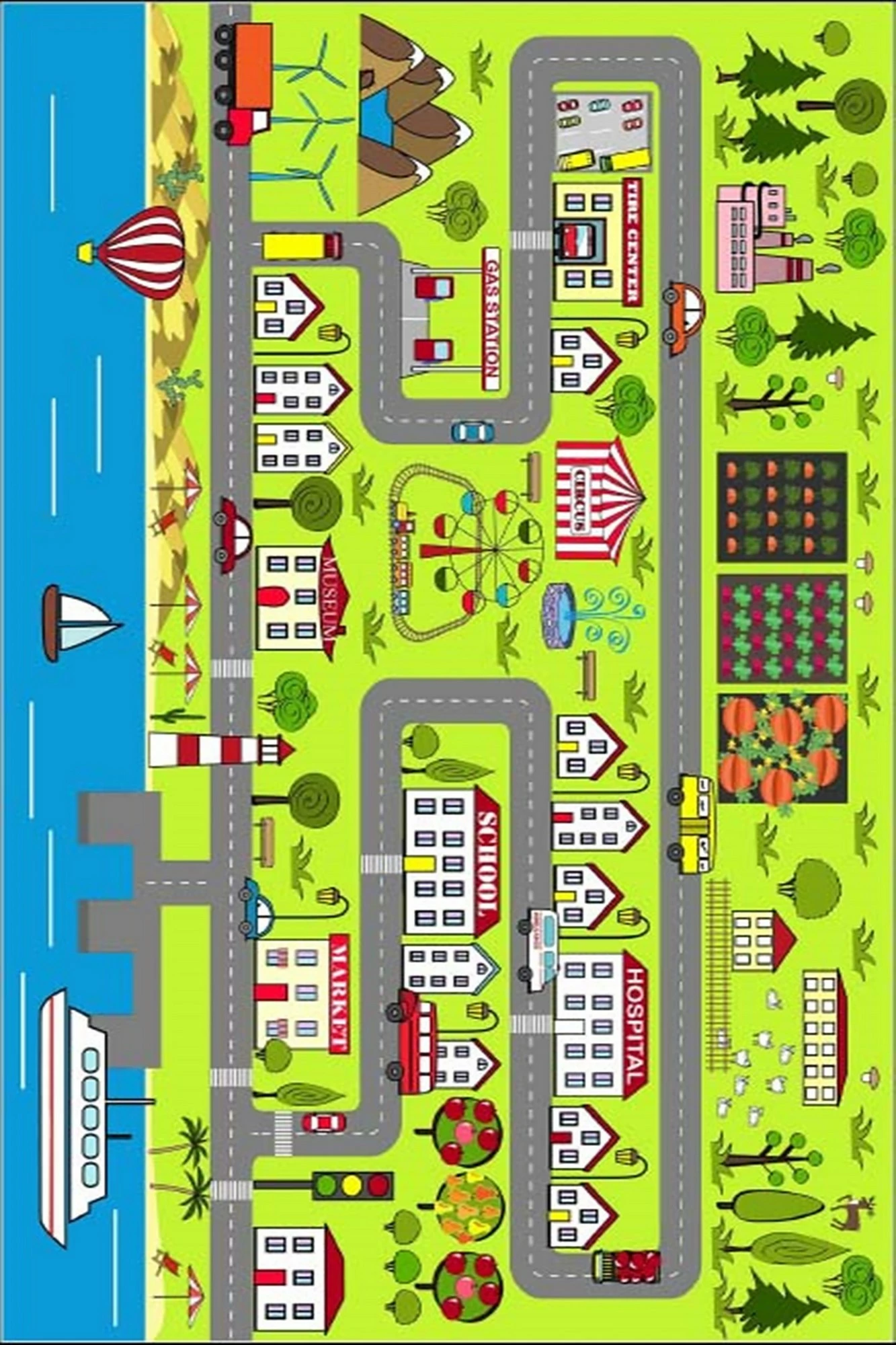 Qilim për fëmijë, shumëngjyrësh, Conceptum Hypnose ELS546, 140x220cm