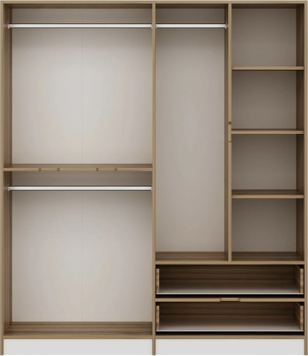 Dollap rrobash Skye Decor, Elina - 7926, ngjyrë dore