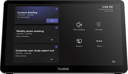 Sistem videokonference Yealink MVC940-C5-004, dual kamera 4K, ekran me prekje 11.6", Mini PC, ngjyrë e zezë