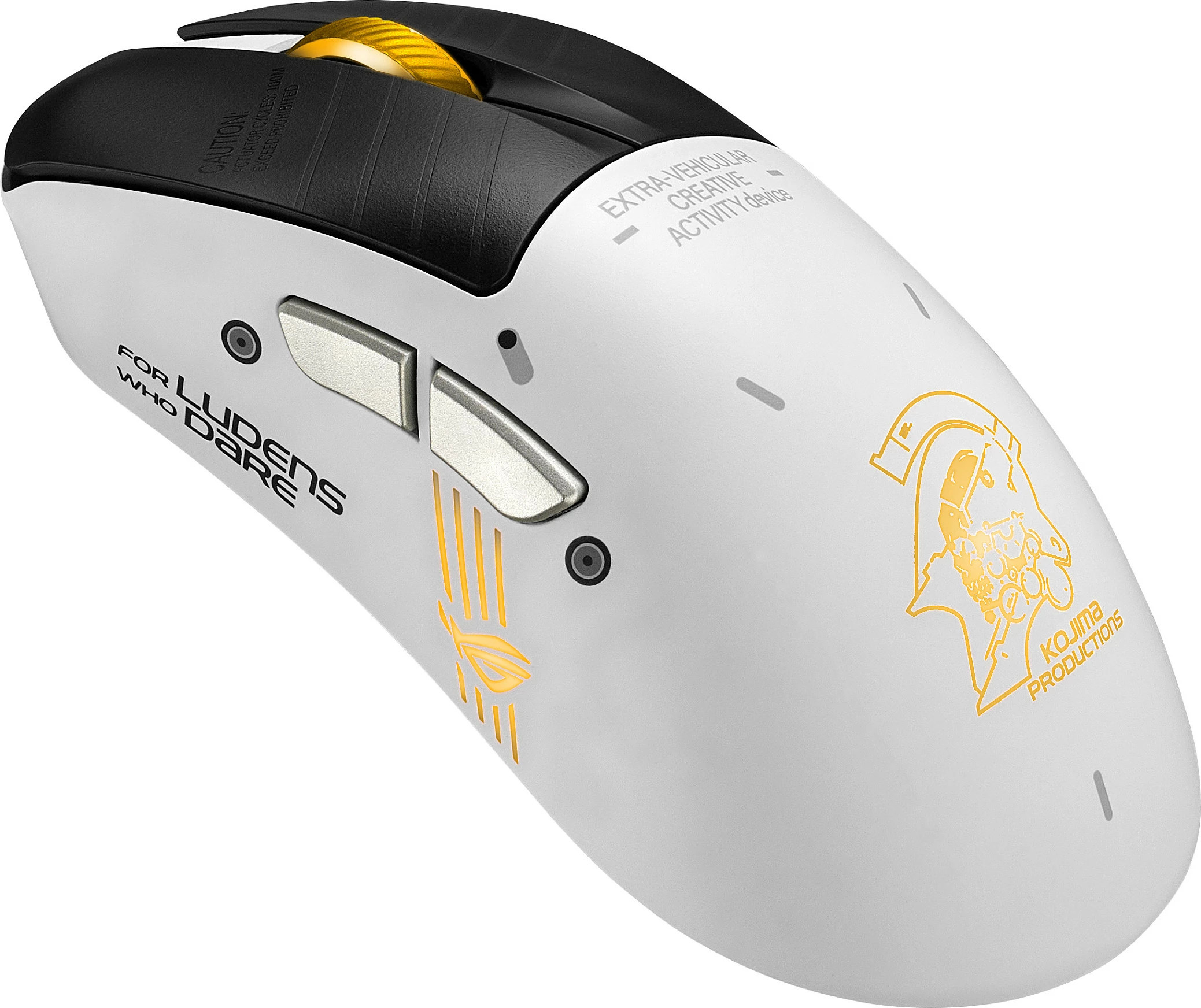 Maus gaming ASUS ROG Keris II Origin-KJP, 42000 DPI, 8000 Hz, wireless/wired, RGB, i bardhë
