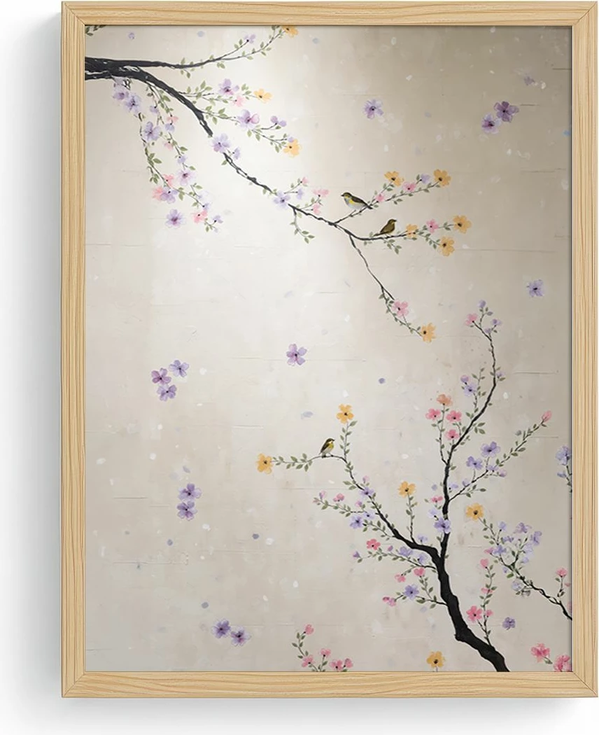 Pikturë dekorative me kornizë MDF, Wallity Huhu724, shumëngjyrëshe, 40x60cm