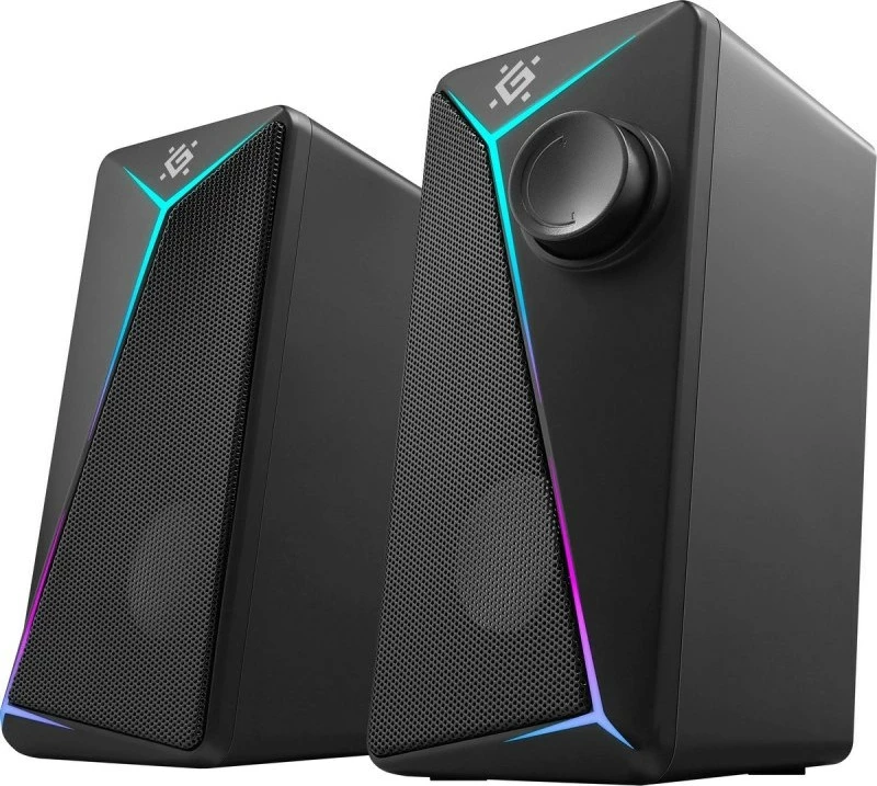 Altoparlantë Defender J5 2.0, 6W, LED, USB, të zi