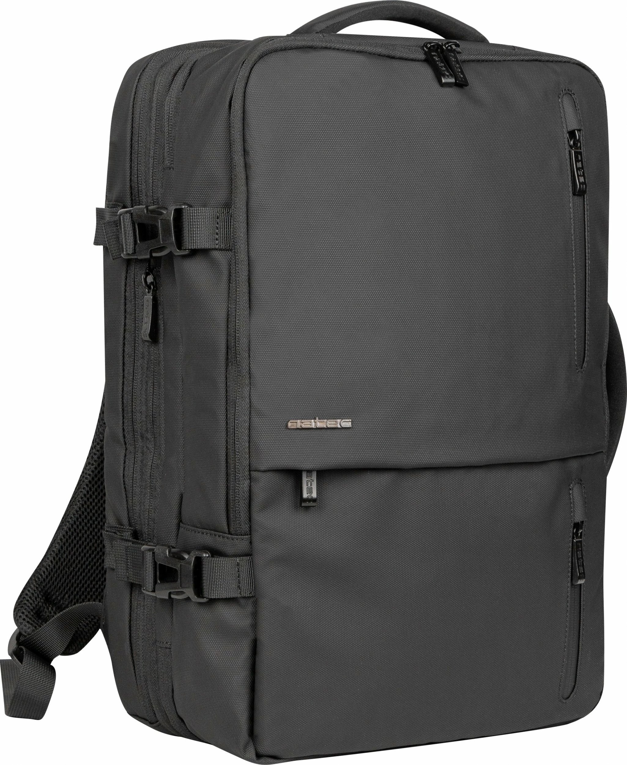 Çantë shpine për laptop Natec Camel Pro NTO-2116 17.3" me 3 ndarje, e zezë