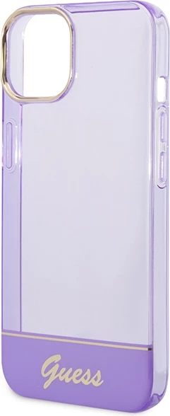 Mbështjellës Guess GUHCP14MHGCOU për iPhone 14 Plus 6.7", vjollcë, hardcase translucent