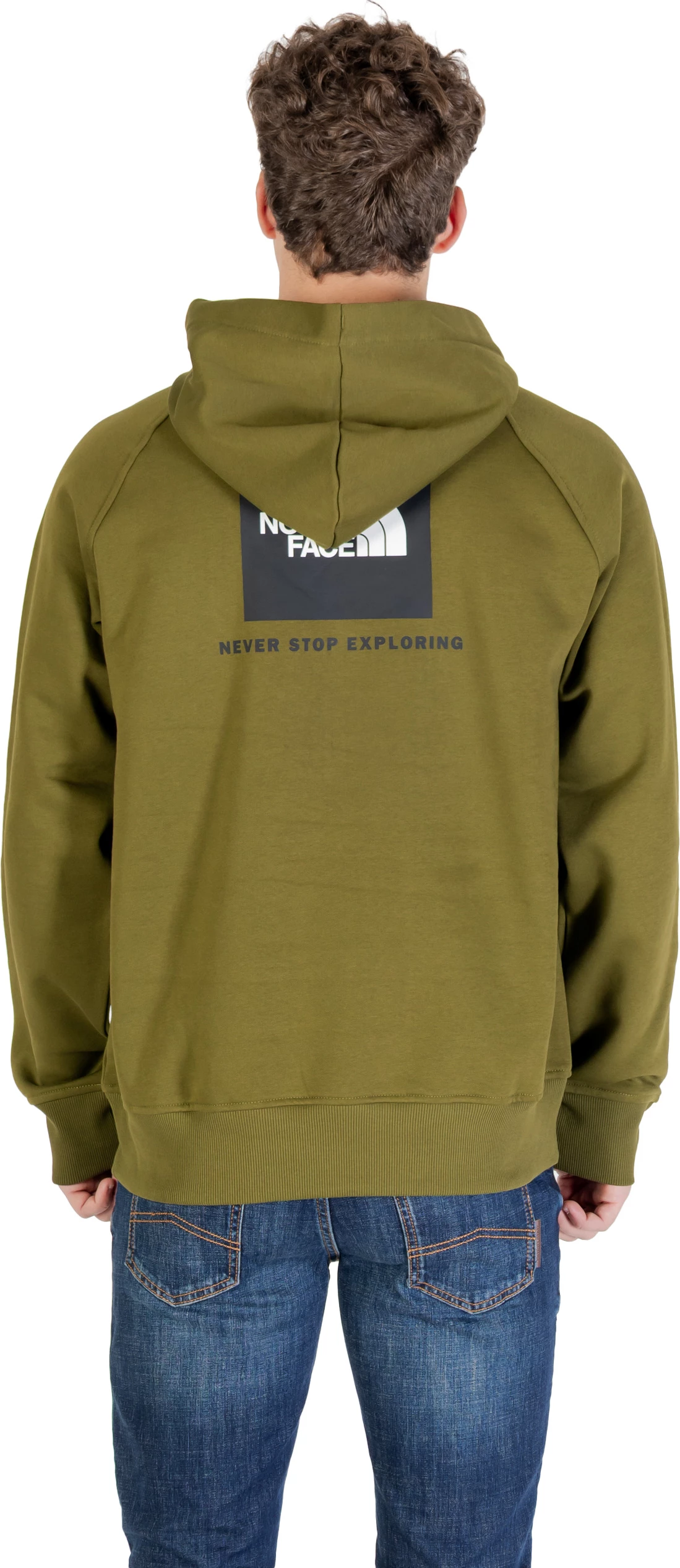 Duks me kapuç The North Face M Raglan Box NSE Hoodie NF0A89F9DIW për meshkuj, i gjelbër [Madhësia: XL]
